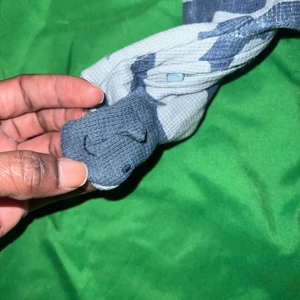 Carter's Blue Shark Print Footie size Newborn